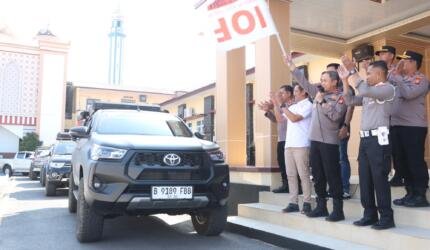 metrolacaknews.com - Kapolres Sidrap Lepas Secara Resmi Peserta Bhayangkara Off Road 2026